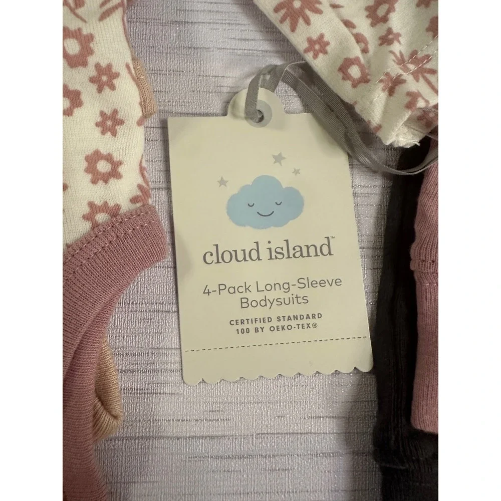 Cloud Island Baby Girls Newborn NB 0M Bodysuits Pants Sleep Play Romper Lot 11pc